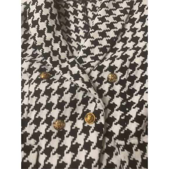 Houndstooth Pea Coat - Picture 3 of 4